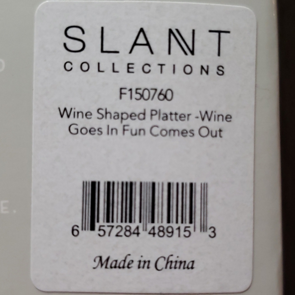Appetizer Tray in Wine Bottle Shape- by Slant - Picture 8 of 8